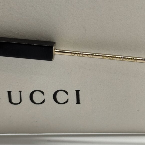 NEW GUCCI GG1311S 003 AVIATOR UNISEX GOLD GRAY SUNGLASSES GUCCI - Picture 9 of 11